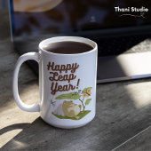 Happy Leap Year 29 februari  Wit Koffiemok