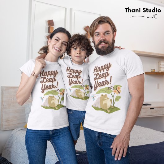 Happy Leap Year 29 februari  Wit T-shirt