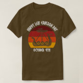 Happy Leif Erikson Day Vikings Sunset 2 T-shirt (Design voorkant)