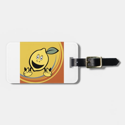 Happy Lemon Face Bagagelabel (Voorkant horizontaal)