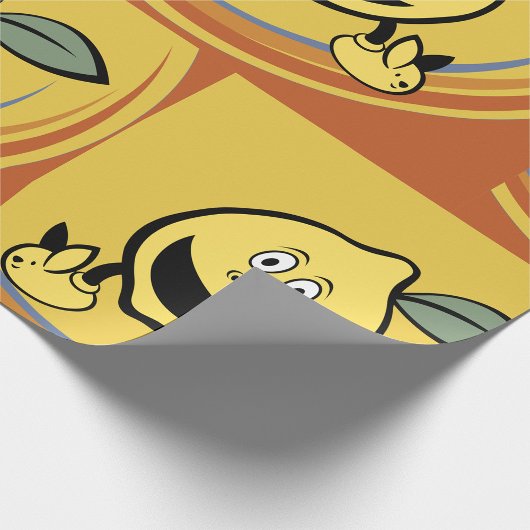 Happy Lemon Face Cadeaupapier