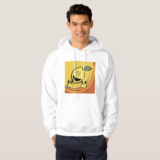 Happy Lemon Face Hoodie (Voorkant volledig)