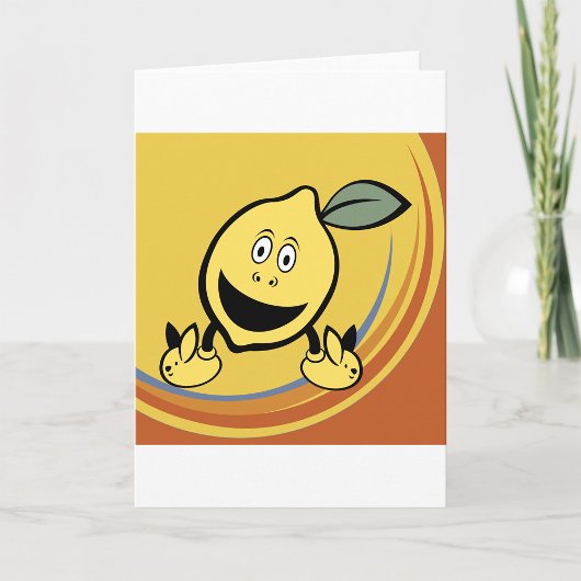 Happy Lemon Face Kaart