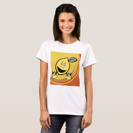 Happy Lemon Face T-shirt (Voorkant volledig)