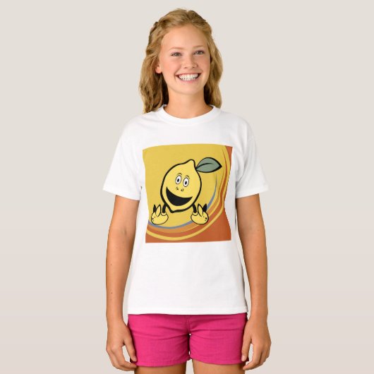 Happy Lemon Face T-shirt (Voorkant volledig)