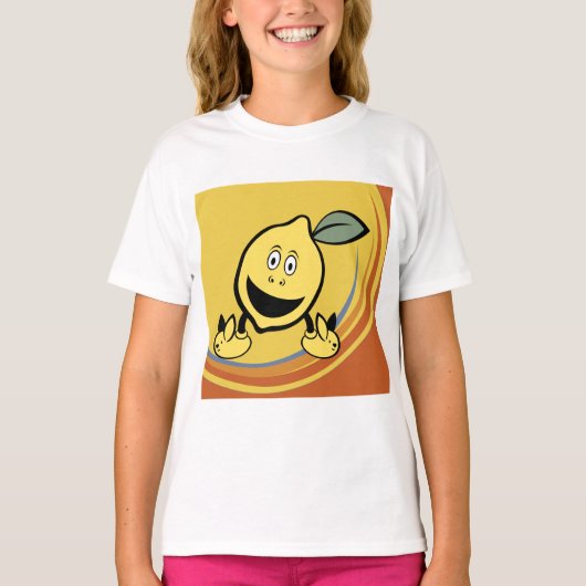 Happy Lemon Face T-shirt (Voorkant)