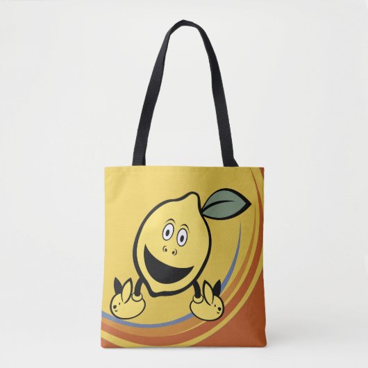 Happy Lemon Face Tote Bag (Voorkant)