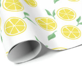 Happy Lemon print wrapping paper Cadeaupapier (Rol Hoek)