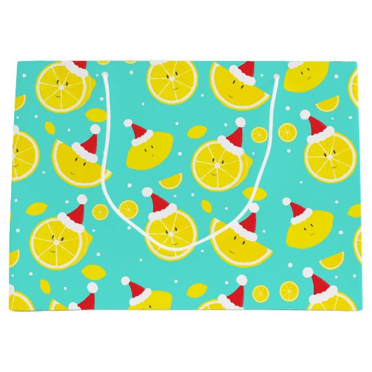 Happy Lemons die Kerstmis met kerstmis hebben door Groot Cadeauzakje (Voorkant)