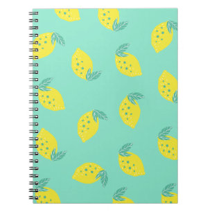 Happy Lemons Pattern   Notitieboek Journaal