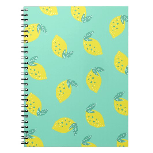 Happy Lemons Pattern | Notitieboek Journaal (Voorkant)