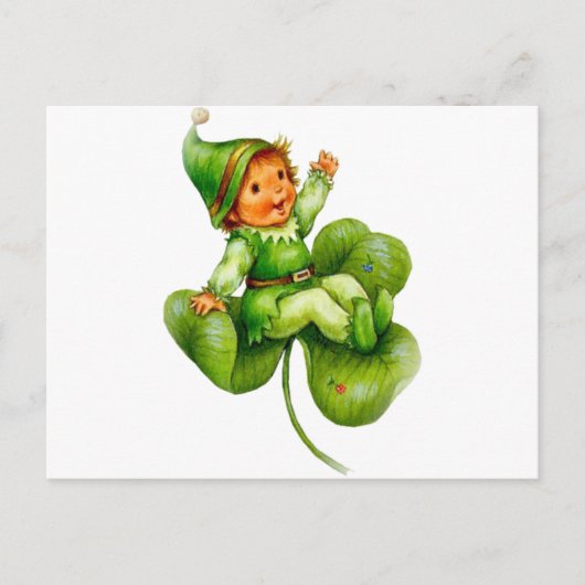 Happy Leprechaun Briefkaart (Voorkant)