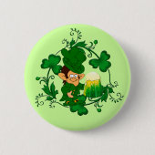 Happy Leprechaun Button (Voorkant)