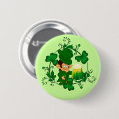 Happy Leprechaun Button (Voorkant /achterkant)