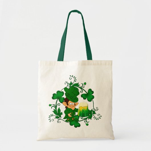 Happy Leprechaun Canvas tas (Voorkant)