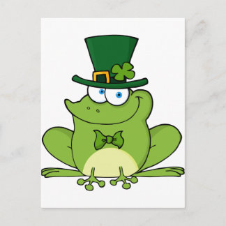 Happy Leprechaun Frog Briefkaart