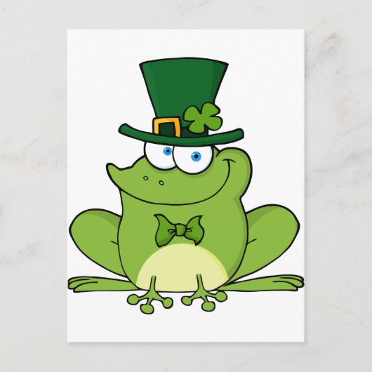 Happy Leprechaun Frog Briefkaart (Voorkant)