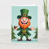 Happy Leprechaun Fun Time Card Kaart (Voorkant)