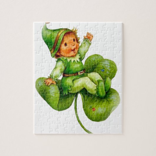 Happy Leprechaun Legpuzzel (Verticaal)
