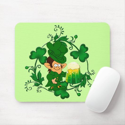 Happy Leprechaun Muismat (Met muis)
