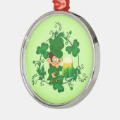 Happy Leprechaun Ornament (Links)
