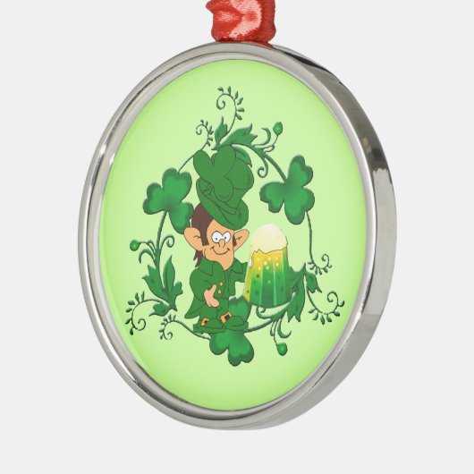 Happy Leprechaun Ornament (Links)