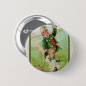 Happy Leprechaun Ronde Button 5,7 Cm (Voorkant /achterkant)