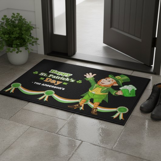 Happy Leprechaun St Patrick's Persoonlijke Doormat Deurmat