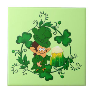 Happy Leprechaun Tile Tegeltje