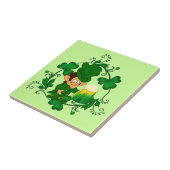 Happy Leprechaun Tile Tegeltje (Zijkant)