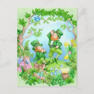 Happy Leprechauns Briefkaart