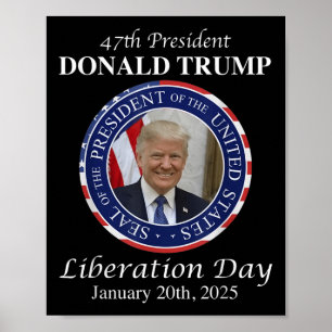 Happy Liberation Day T-shirt President Donald Trum Poster
