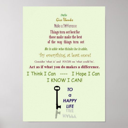 Happy Life Poster (Voorkant)