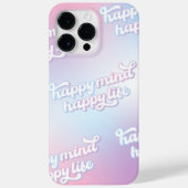 Happy Life Quote, Inspirerend, pastelkleuren Case-Mate iPhone Case (Achterkant)