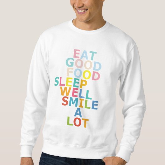 Happy life sweatshirt (Voorkant)
