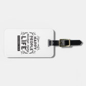 Happy Life with Faith – Proverbs 15:15 Art Bagagelabel (Voorkant horizontaal)