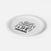 Happy Life with Faith – Proverbs 15:15 Art Papieren Bordje (Gekanteld)