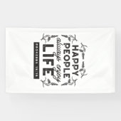 Happy Life with Faith – Proverbs 15:15 Art Spandoek (Horizontaal)