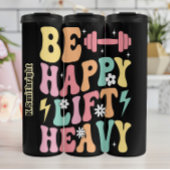 Happy Lift Zware Kleurrijke Grafiek Thermosbeker