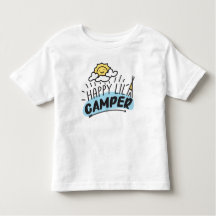 Happy Lil Camper Kind, Toddler en Baby T-Shirt