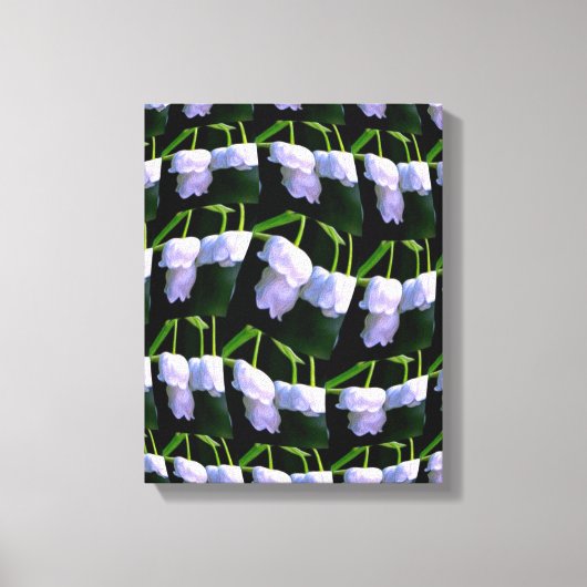Happy Lily van het valleypatroon Canvas Afdruk (Voorkant)