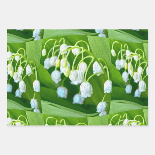 Happy Lily van het valleypatroon Inpakpapier Vel (Voorkant 3)