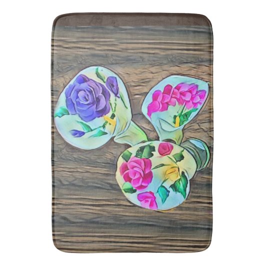 Happy Lilys Badmat (Voorkant Verticaal)