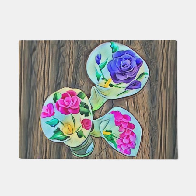 Happy Lilys Deurmat (Voorkant)