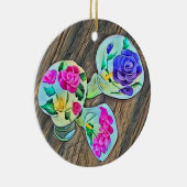 Happy Lilys Keramisch Ornament (Rechts)