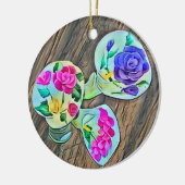 Happy Lilys Keramisch Ornament (Links)