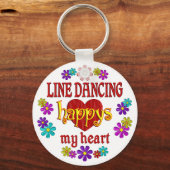 Happy Line Dancing Sleutelhanger (Voorkant)