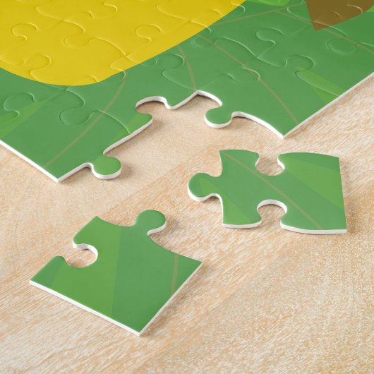 Happy Lion Little Kinder Personalized Legpuzzel (Zijkant)