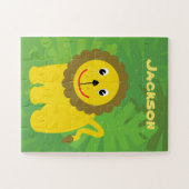 Happy Lion Little Kinder Personalized Legpuzzel (Horizontaal)