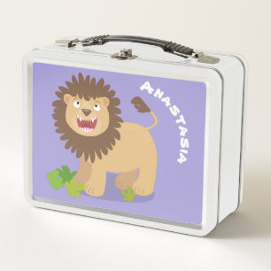 Happy lion Roaring cartoon illustratie